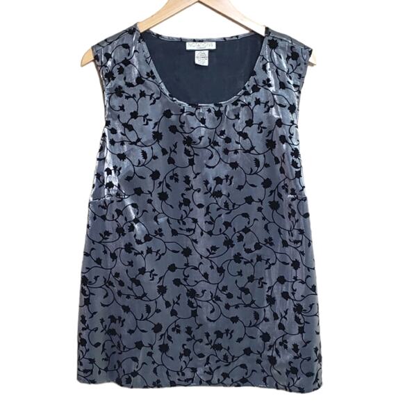 Vintage Velvet Top Burnout Floral - Picture 1 of 4